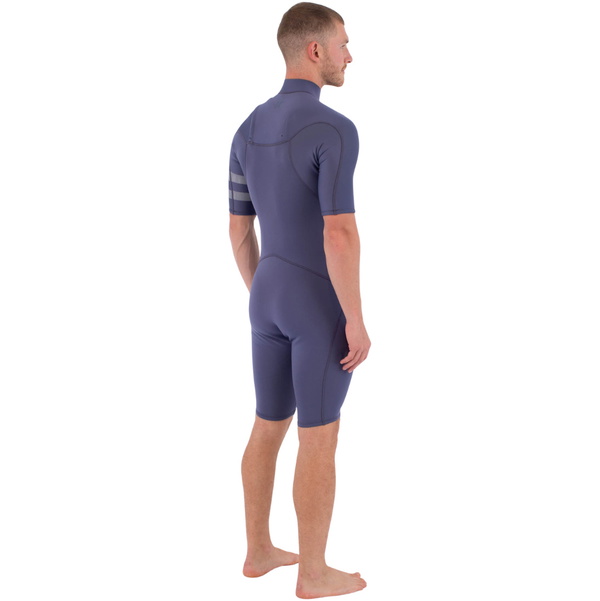 2026 Hurley Mens Air 2/2mm Chest Zip Shorty Wetsuit MSS0013252 - Destroyer